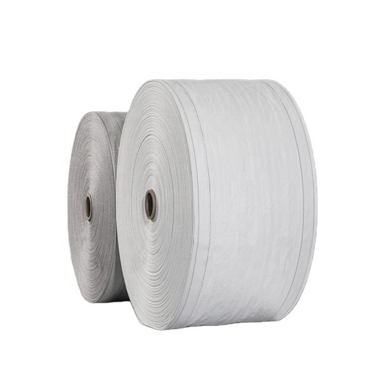 Virgin new material/White PP fabric bag rolls / PP jumbo bag tubular fabric pp woven big bag rol