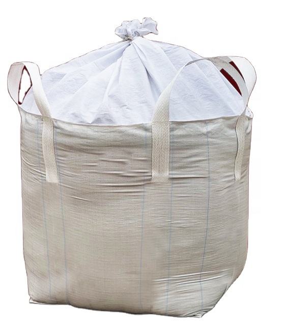 Bolsas FIBC con banda de borde 100% Pp polipropileno bolsa a granel de 1.5 toneladas Jumbo Bag 1000kg Super saco para materiales de construcción