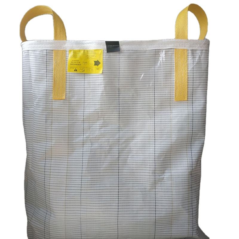 Condutivo PP Big Bag 1 tonelada Super Sack Bulk Bag Jumbo Big Bag 1500kg/2000kg Venda Direta de Fábrica