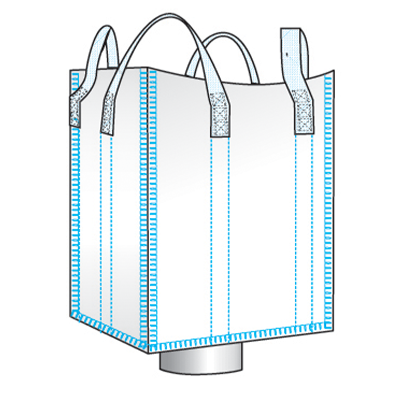 500kg 800kg 1000kg Saia Superior Saco a Granel 1000kg FIBC Grande Industrial Saco Plástico Saco Inferior Lift Container Bag