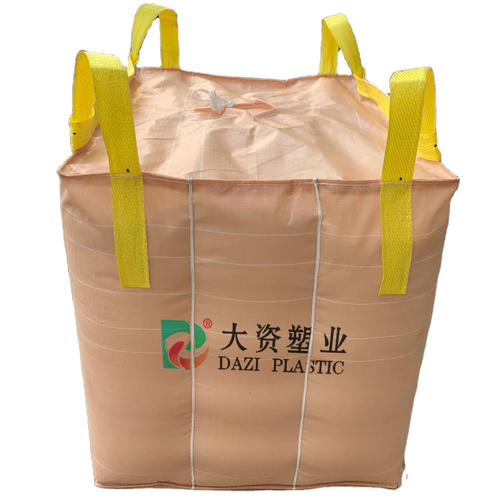 FIBC 1000kg pp tejido a granel Big bags jumbo bag Price pp material sack roll flexible container bag copolymer