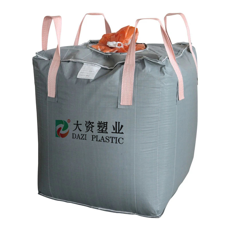 Super Sack 1 tonelada Jumbo FIBC Big Bulk Bag China Top Cross Packing Pcs Flat Color Printing Feature Weight Bottom Safety