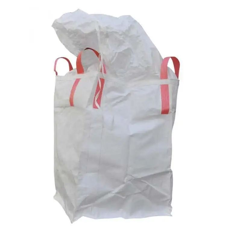 Proveedor Super Sack 1 tonelada Jumbo bags FIBC Big Bulk Bag Top Cross Packing Flat Color Food Grade Flat Bottom 1500kg 1000kg